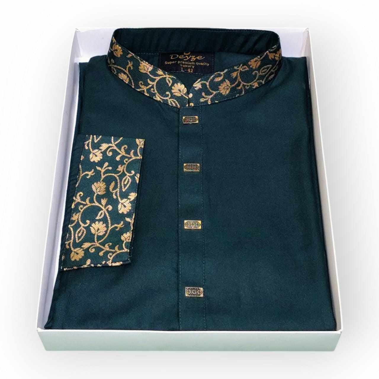 Drak green Panjabi